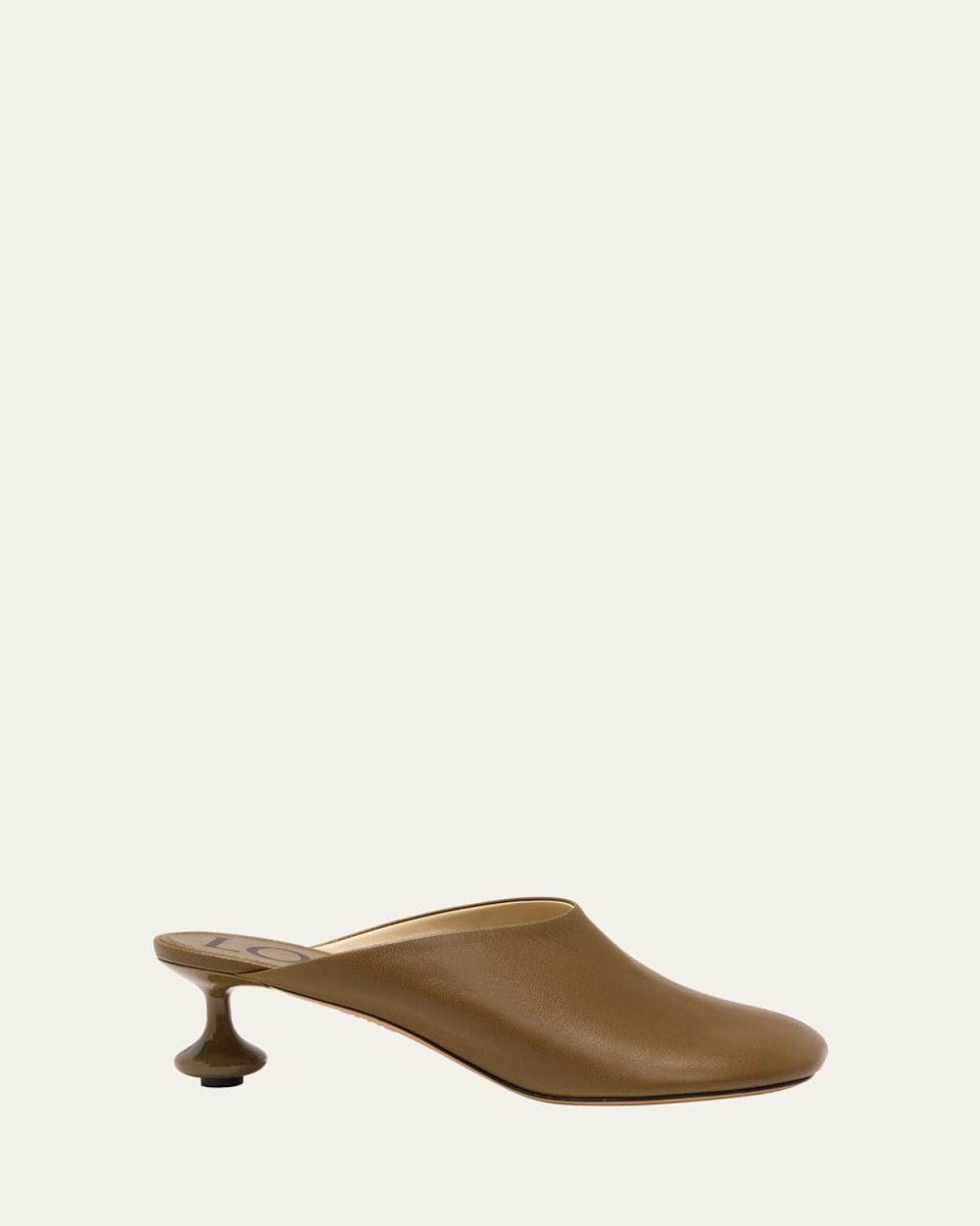 Toy Leather Drop Stiletto Mules
